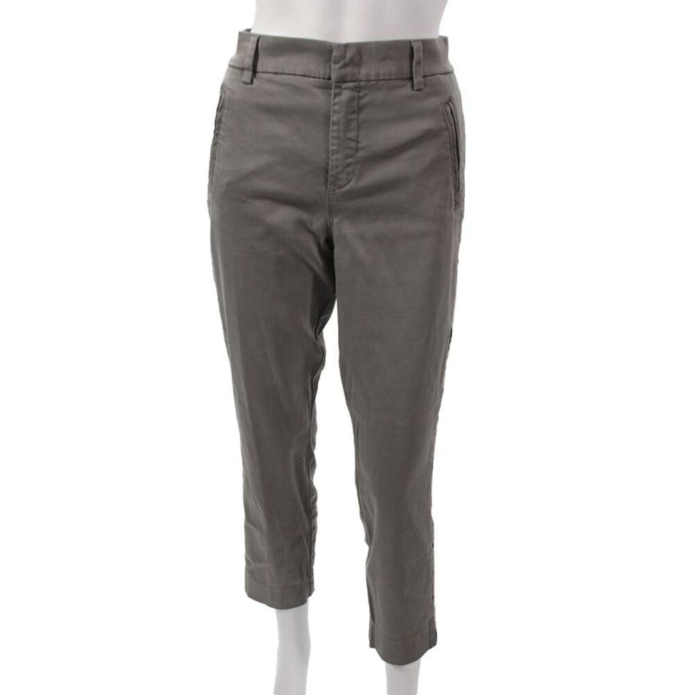 Level 99 Women Chino Pants Gray Button Casual Size 30